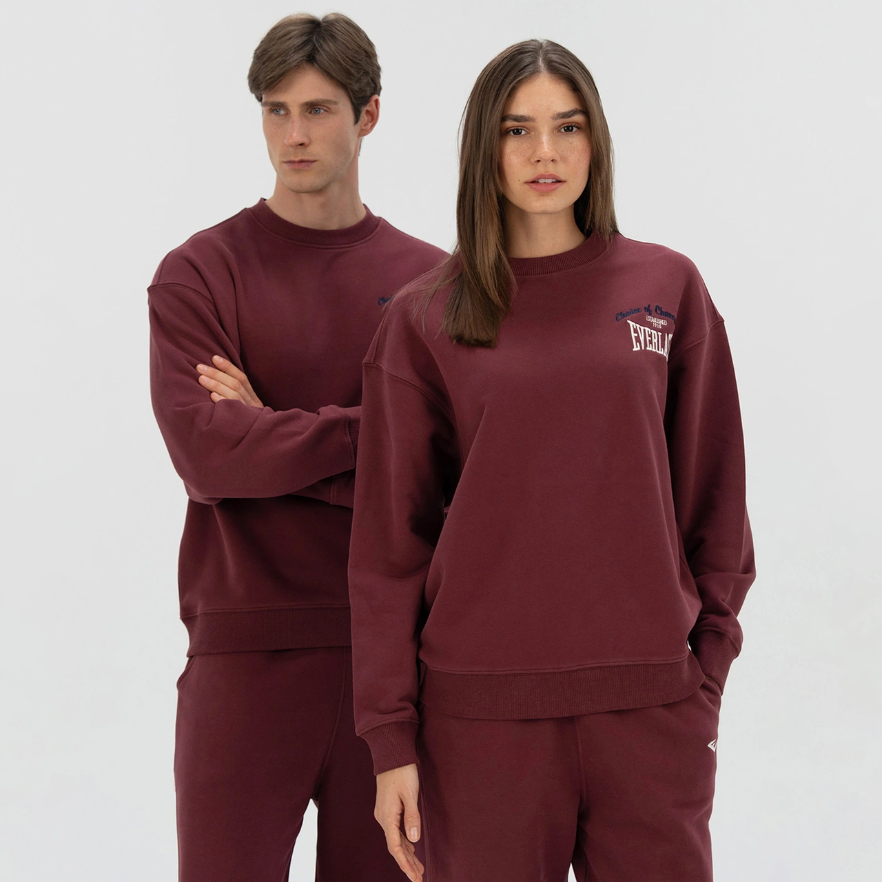 Everlast Heritage Champions Erkek Bordo Sweatshirt Tm0101 Bordo