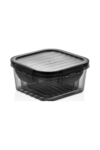 Golden Rod 6 Parça Sızdırmaz Kare Saklama Kabı Seti Siyah