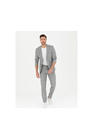 Pierre Cardin Gri Ex. Slim Fit Keten Karışımlı Kumaş Pantolon 50284934-vr024 Gri - Vr024