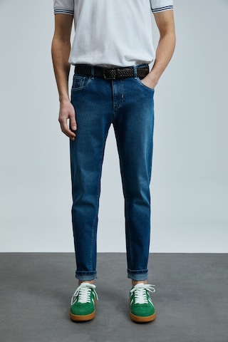 Lufian Anatol Smart Jean Erkek Pantolon Slim Fit Mavi Mavi 111200197100300 Mavi