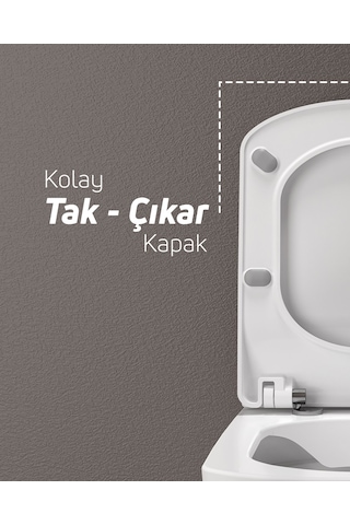 Creavit Elegant Duroplast Yavaş Kapanan Klozet Kapağı KC1103.01.0000E
