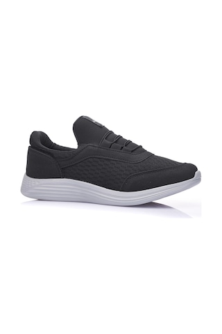 Günlük Erkek Yetişkin Sneaker Büyük Numara 45-50 Spor Ayakkabı Lastik Bağcıklı Nefes Alabilen 110 SİYAH-BEYAZ