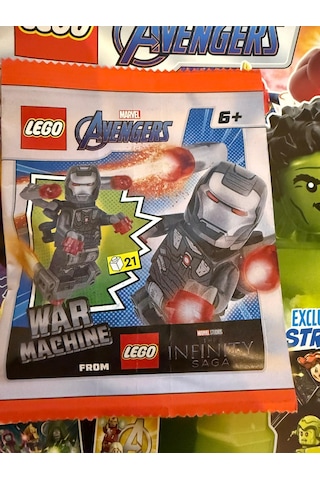 Lego Marvel Avengers Aylık Dergi 02-2025 - Flemenkçe War Machine Figür