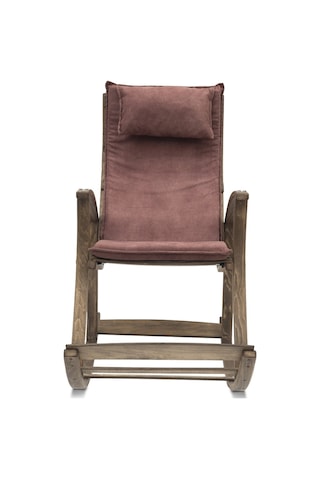 Emideco Ahşap Demonte Sallanır Sandalye Gül Kurusu