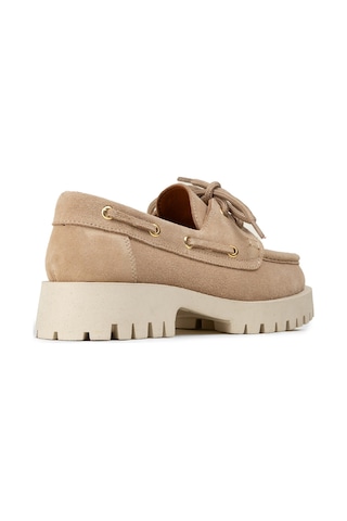 Deery Kadın Hakiki Süet Bej Marin Loafer - 02036zbejc01