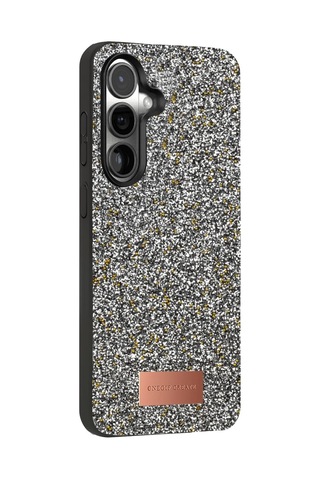 Onegif Samsung Galaxy Uyumlu S25 Bright Simli Kapak - Gold Çok Renkli