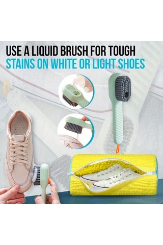 Pratikus 3 Lü Ayakkabı Yıkama Seti Büyük Boy Fermuarlı Yıkama T