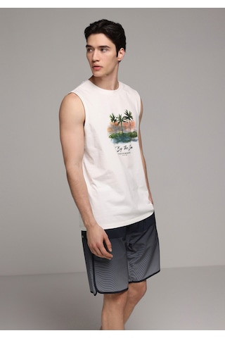 Colin's Colins Slim Fit Baskılı Erkek Lacivert Deniz Şortu Cl1081317 Q1.v1 Nav