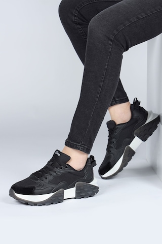 Jump 29780 Siyah Kadın Sneaker Günlük Spor Ayakkabı Siyah