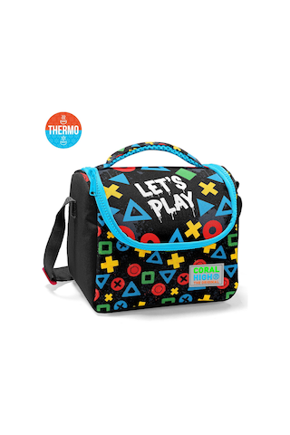 Coral High Kids Siyah Lets Play Desenli 3 Lü Okul Çanta Seti Set0133214