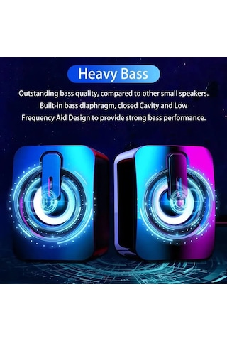 Bilgisayar Hoparlörü Hoparlör Hıfı Stereo Mikrofon Usb Kablolu