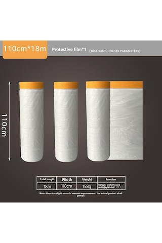 Reedark Renovasyon Ve Boyama İçin Zirve Kaliteli Koruyucu Filmi Kesme Aleti - Hassas Ve Kolay Kırpma, 110cm X 18m Boyama Koruma Filmi