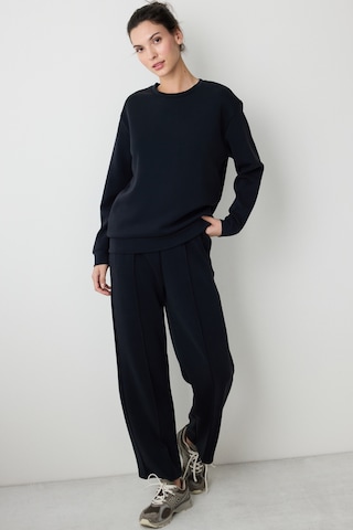 Penti Siyah Bisiklet Yaka Oversize Modal Kısa Sweatshirt