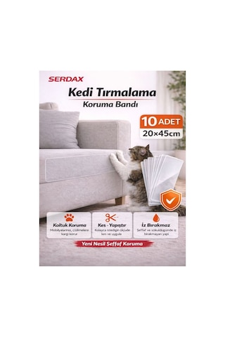 Kendinden Yapışkanlı Kedi Tırmalama Koruma Bandı 20x45 Cm Şeffaf Koltuk Duvar Çizik Önleyici Şeffaf Kendinden Yapışkanlı Kedi Tırmalama Koruma Bandı 20x45 Cm Şeffaf Koltuk Duvar Çizik Önleyici Şeffaf