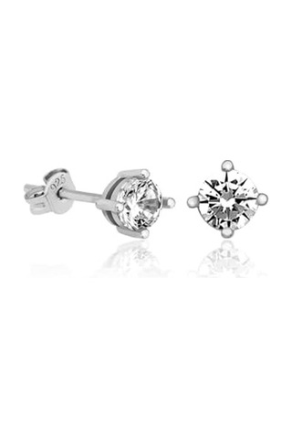 925 Ayar Gümüş Rodyumlu Minimal Kanatlı Kalp Tragus Piercing Küpe Diğer