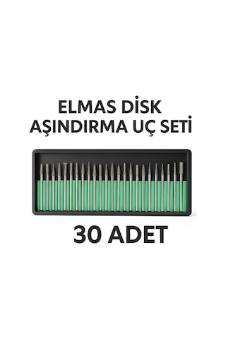 Merttools 30 Adet Elmas Aşındırma Ve Gravür Uç Seti Çok Amaçlı Kullanım