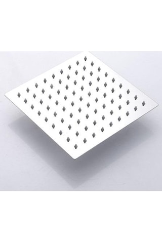 T-May Banyo Sart Kare Tepe Duş Seti Başlığı 25X25 Paslanmaz Metal Krom
