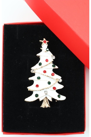 Yeni Yıl Ağacı Broş. Kristal Taşlı Tasarım Noel Ağaçlı Yaka İğnesi Erkek Kadın Broş. Çok Renkli