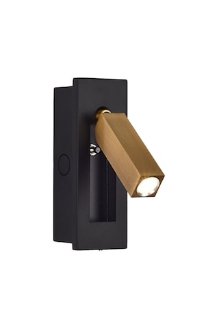 Homyl Dönebilir Led Duvar Apliği Yatak Odası Okuma Siyah Siyah