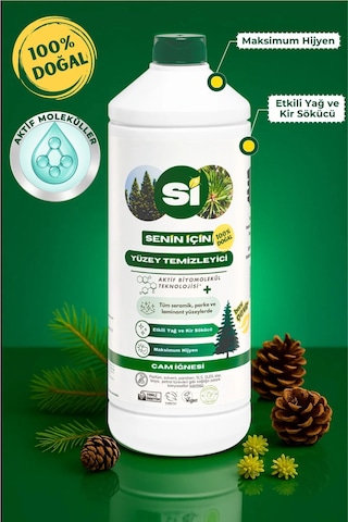 Si Senin İçin %100 Doğal Yüzey Temizleyici Çam İğnesi 900 Ml. Tekli