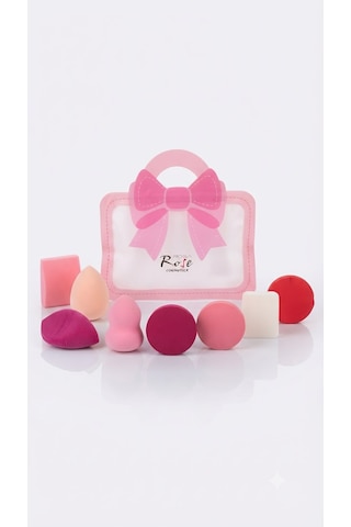 Roesia Rose Cosmetics Çantalı 8'li Sünger Seti