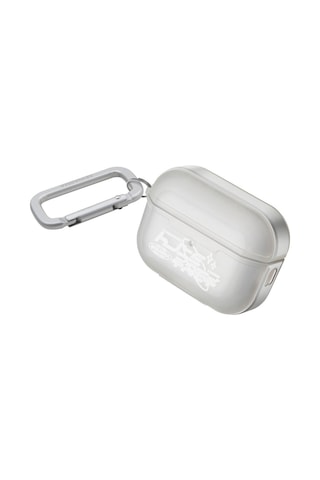 Apple Uyumlu AirPods Pro 2 Kılıf Skinarma Transparan Mat Tasarım Kinzoku Kılıf Beyaz