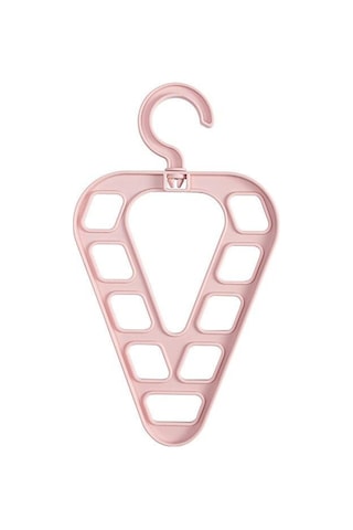 Pembe 9 Delik Sihirli Elbise Askısı Dolap Organizatör Kurutma Rafı Çok Fonksiyonlu Gardırop Eşarp Depolama Askı Uzay Tasarrufu Pembe