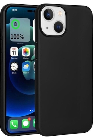 Apple Uyumlu iPhone 15 Plus Kılıf Zore Premier Silikon Kapak Siyah