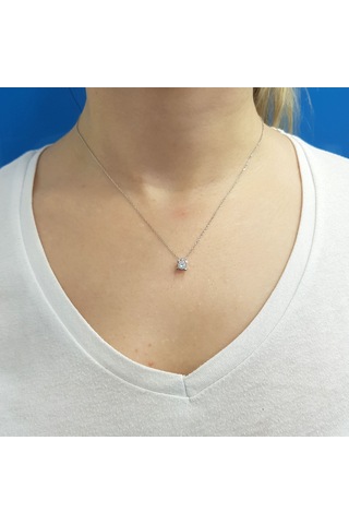 Lova 0,32 Karat Pırlanta Tektaş Kolye - 2040031