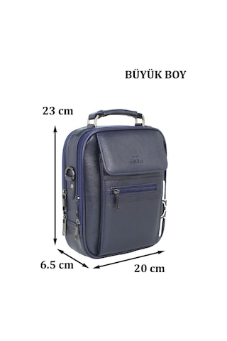 Case Club Kasalı Erkek El Ve Omuz Çantası Siyah Büyük Boy