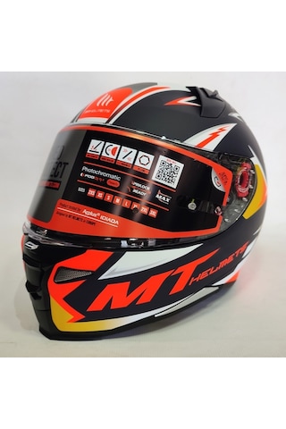 MT Kask Revenge 2 Acosta A37 Mat - Şeffaf Vizörlü