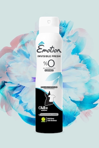 Emotion Invisible Fresh Black & White Kadın Deodorant 150ml Vegan, Leke Bırakmaz