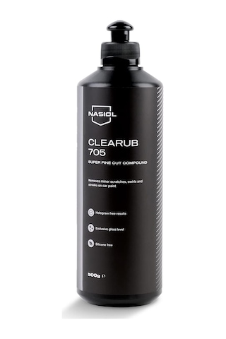 Nasiol Clearub 705 Araç Çizik,hare Giderici Pasta Cila-500 Gr-boya Koruma Parlatma Wax, Detailing, Güçlü Çizik Al