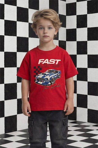 Defacto Erkek Bebek Regular Fit Baskılı Kısa Kollu Tişört G6138a526smrd79 Kırmızı-rd79