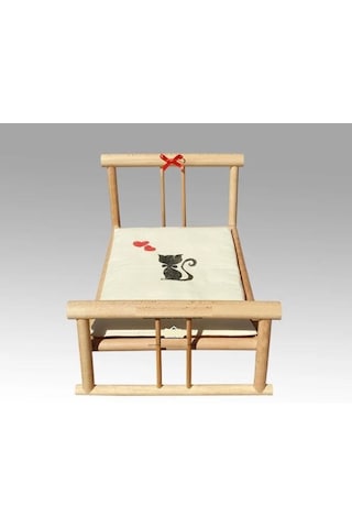 Minderli Karyola Natural Basic Kedi Yatağı 61 x 34 x 40 CM