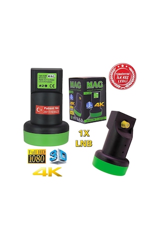 Mag Full Hd 4K Ledli Single Tekli Lnb 0.1Db