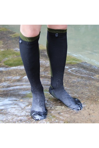 Gajeena "su Geçirmez Uzun Konforlu Outdoor Çorap - Yürüyüş, Kamp, Bisiklet İçin" Yeşil