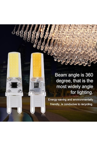 5 Adet 9 Watt G9 Led Ampül Dimmer Uyumlu Işık