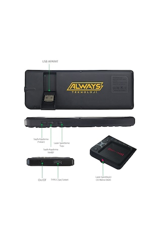 Yeni Tasarım Kablosuz Mini Akıllı Klavye Tv Televizyon Ps4/ps5/xbox/projeksiyon Lazer İşaretleyici Diğer