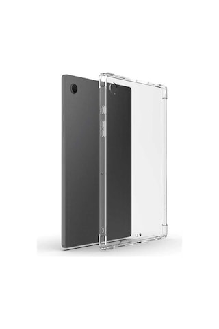 Samsung Galaxy Tab A8 10.5 Sm-x200 Kılıf Darbe Önleyici Anti Shock Şeffaf Silikon Tablet Case Arka Kapak