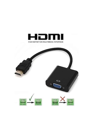 HDMI TO VGA KABLO ÇEVİRİCİ DÖNÜŞTÜRÜCÜ Hdmı Hdmi To Vga