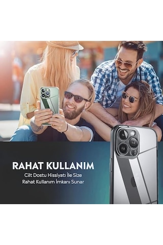 Apple iPhone Uyumlu 12 Pro Kamera Korumalı Şeffaf Silikon Kılıf Diğer