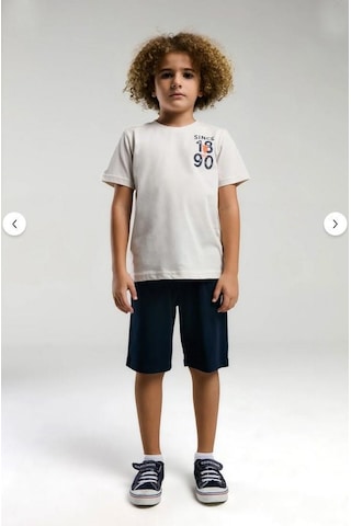 Aykidsclup U.s. Polo Assn Erkek Çocuk Bermuda Takım 2054- Krem