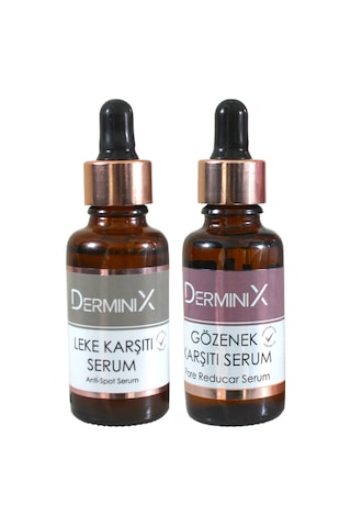 Derminix Gözenek Karşıtı + Leke Karşıtı Cilt Bakım Serumu 2 x 30 ML