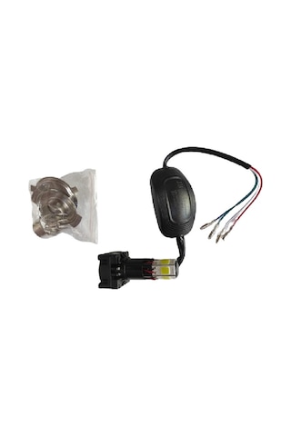 Kuba Black Cat Cross Motosiklet Led Xenon Far Beyaz Çakar