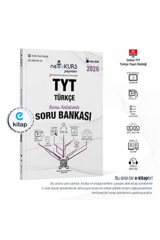 Nettekurs Yayınları Yks Tyt Türkçe Konu Anlatımlı Akıllı Soru Bankası E-kitap