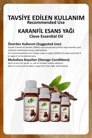 Karanfil Yağı Clove Essential Oil 10 Ml.