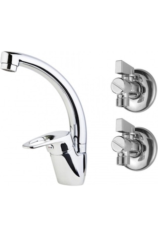 Lavabo Bataryası 2 Adet Filtreli Ara Musluk Lavabo Bataryası 2 Adet Filtreli Ara Musluk