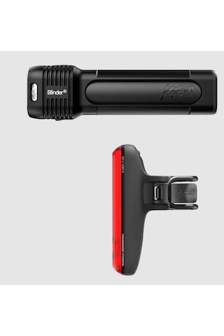 Knog Blinder Bisiklet Ön Arka Far Seti 1400 Lumen Road 150 Usb Şarjlı Siyah