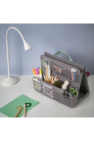 Ikea Övnıng Aksesuar Çantası, Gri-yeşil, 32x26 Cm